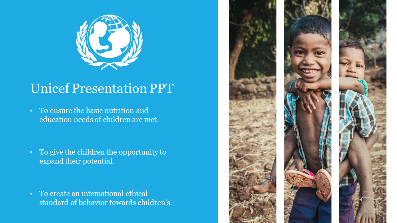 UNICEF PowerPoint Presentation Template & Google Slides